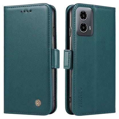 YIKATU YK-003 For Motorola Moto G34 5G Case Card Slots PU Leather Wallet Phone Cover