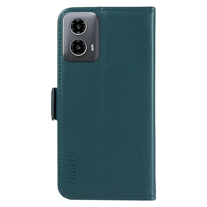 YIKATU YK-003 For Motorola Moto G34 5G Case Card Slots PU Leather Wallet Phone Cover