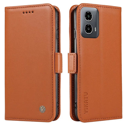 YIKATU YK-003 For Motorola Moto G34 5G Case Card Slots PU Leather Wallet Phone Cover