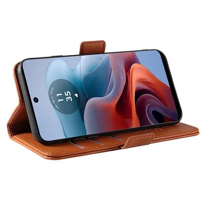 YIKATU YK-003 For Motorola Moto G34 5G Case Card Slots PU Leather Wallet Phone Cover