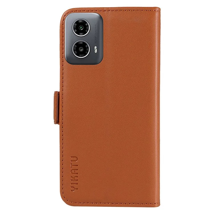 YIKATU YK-003 For Motorola Moto G34 5G Case Card Slots PU Leather Wallet Phone Cover