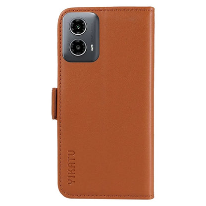 YIKATU YK-003 For Motorola Moto G34 5G Case Card Slots PU Leather Wallet Phone Cover