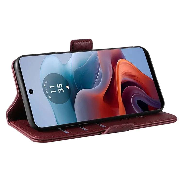 YIKATU YK-003 For Motorola Moto G34 5G Case Card Slots PU Leather Wallet Phone Cover