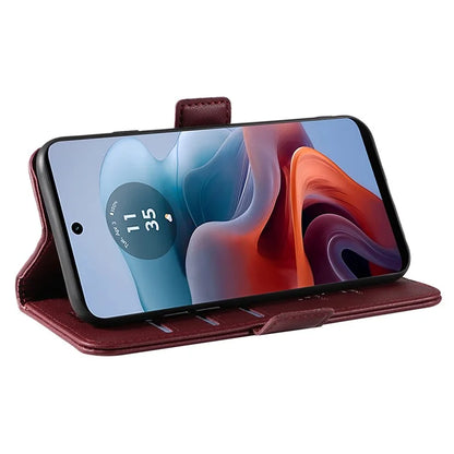 YIKATU YK-003 For Motorola Moto G34 5G Case Card Slots PU Leather Wallet Phone Cover