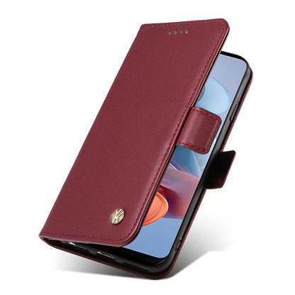 YIKATU YK-003 For Motorola Moto G34 5G Case Card Slots PU Leather Wallet Phone Cover