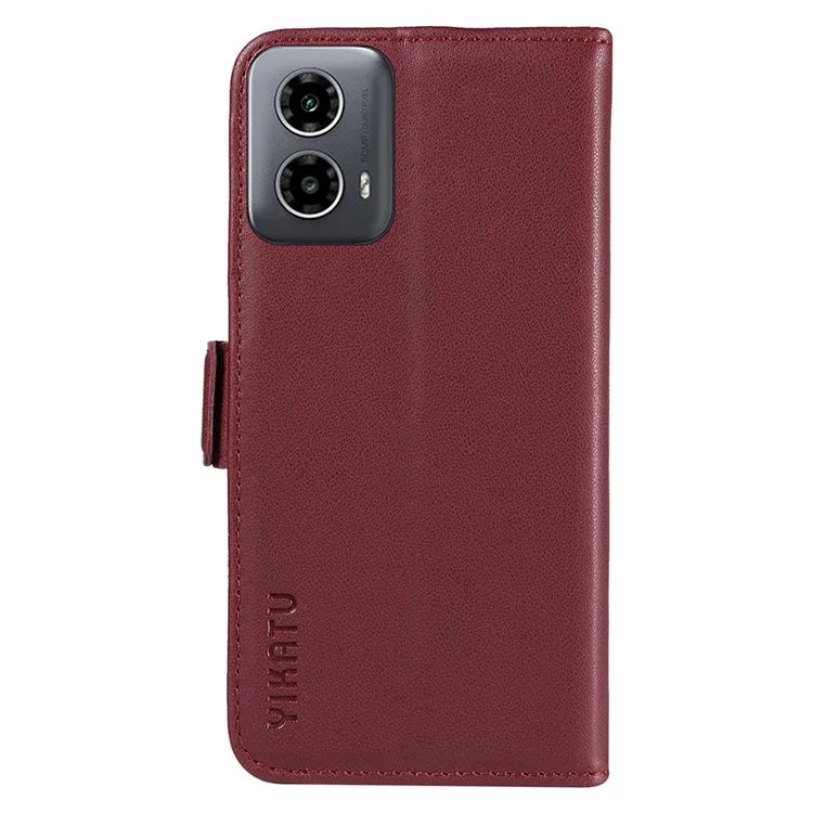 YIKATU YK-003 For Motorola Moto G34 5G Case Card Slots PU Leather Wallet Phone Cover