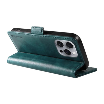 YIKATU YK-007 For iPhone 16 Pro Max Case Litchi Texture Leather Phone Cover with Wallet Stand