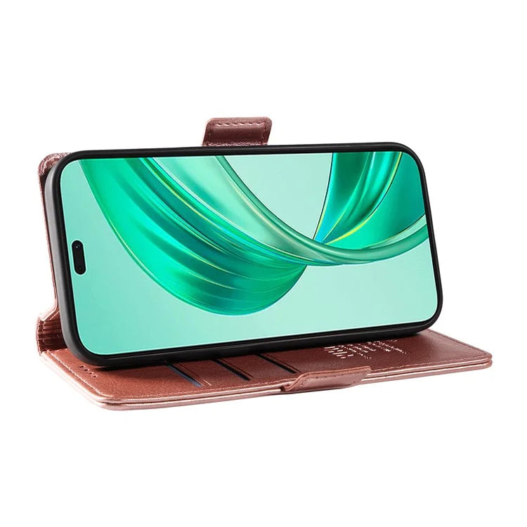 YIKATU YK-007 For iPhone 16 Pro Max Case Litchi Texture Leather Phone Cover with Wallet Stand