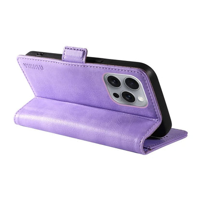 YIKATU YK-007 For iPhone 16 Pro Max Case Litchi Texture Leather Phone Cover with Wallet Stand