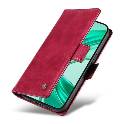 YIKATU YK-007 For iPhone 16 Pro Max Case Litchi Texture Leather Phone Cover with Wallet Stand