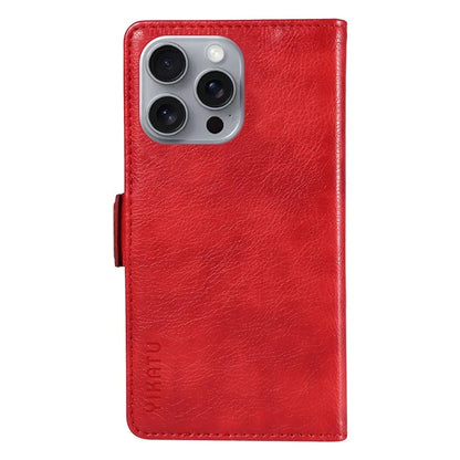 YIKATU YK-007 For iPhone 16 Pro Max Case Litchi Texture Leather Phone Cover with Wallet Stand