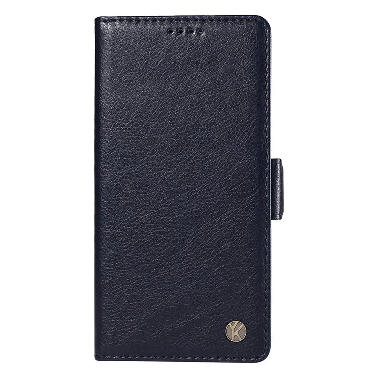 YIKATU YK-007 For iPhone 16 Pro Max Case Litchi Texture Leather Phone Cover with Wallet Stand