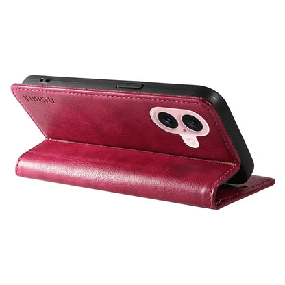 YIKATU YK-006 For iPhone 16 Wallet Case Scratch-Proof Leather Phone Cover