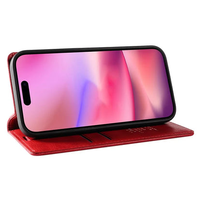 YIKATU YK-006 For iPhone 16 Wallet Case Scratch-Proof Leather Phone Cover
