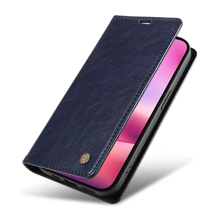 YIKATU YK-006 For iPhone 16 Wallet Case Scratch-Proof Leather Phone Cover