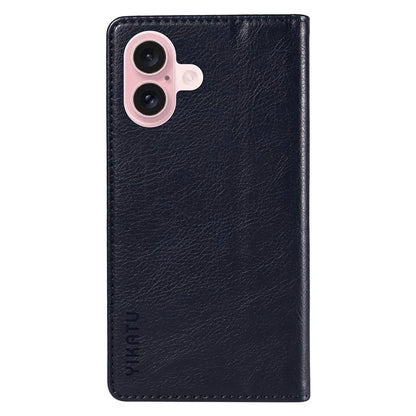 YIKATU YK-006 For iPhone 16 Wallet Case Scratch-Proof Leather Phone Cover