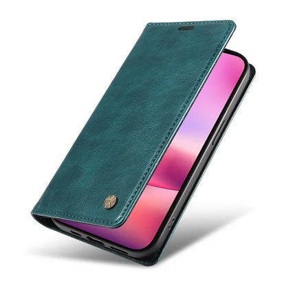 YIKATU YK-006 For iPhone 16 Wallet Case Scratch-Proof Leather Phone Cover