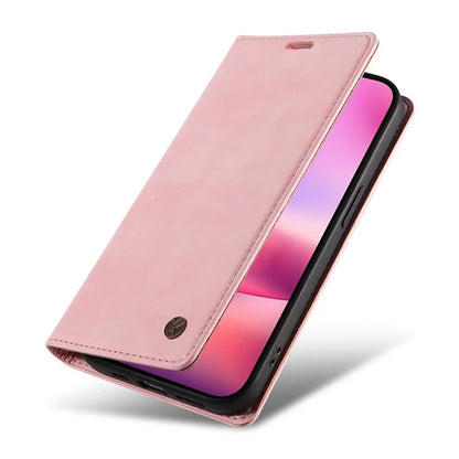 YIKATU YK-006 For iPhone 16 Wallet Case Scratch-Proof Leather Phone Cover