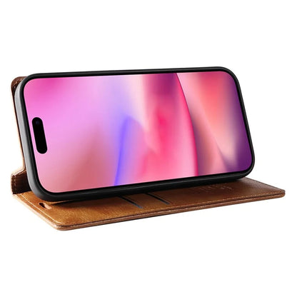YIKATU YK-006 For iPhone 16 Wallet Case Scratch-Proof Leather Phone Cover