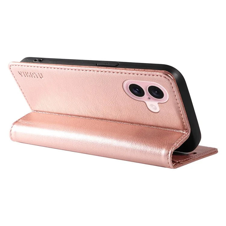 YIKATU YK-006 For iPhone 16 Wallet Case Scratch-Proof Leather Phone Cover