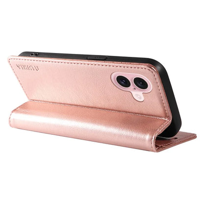 YIKATU YK-006 For iPhone 16 Wallet Case Scratch-Proof Leather Phone Cover