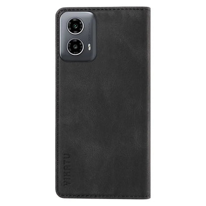 YIKATU YK-004 For Motorola Moto G34 5G Wallet Case Skin Feel PU Leather Phone Cover