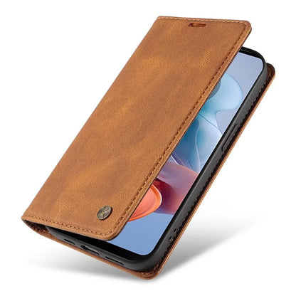 YIKATU YK-004 For Motorola Moto G34 5G Wallet Case Skin Feel PU Leather Phone Cover