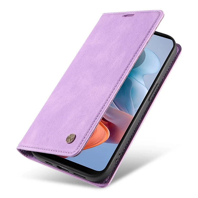 YIKATU YK-004 For Motorola Moto G34 5G Wallet Case Skin Feel PU Leather Phone Cover