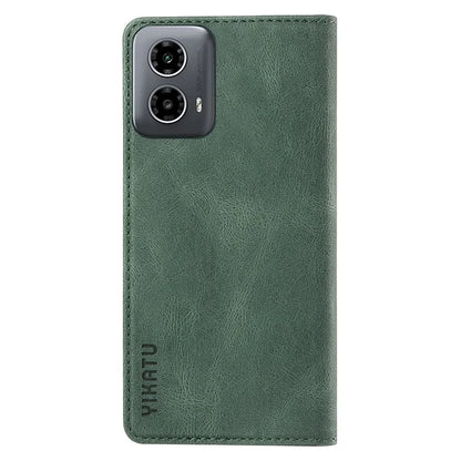 YIKATU YK-004 For Motorola Moto G34 5G Wallet Case Skin Feel PU Leather Phone Cover