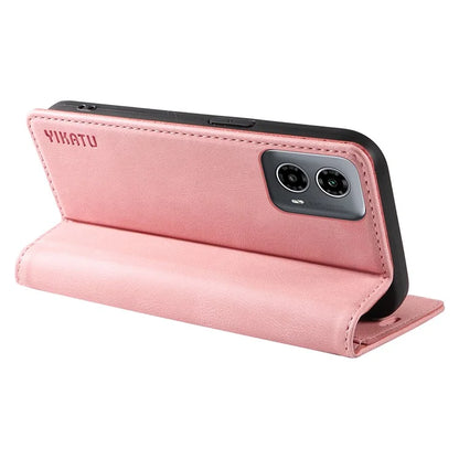 YIKATU YK-004 For Motorola Moto G34 5G Wallet Case Skin Feel PU Leather Phone Cover