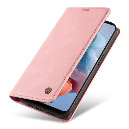 YIKATU YK-004 For Motorola Moto G34 5G Wallet Case Skin Feel PU Leather Phone Cover