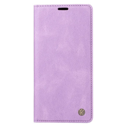 YIKATU YK-004 For iPhone 16 Pro Case Leather Phone Cover Magnetic Absorption Stand Function