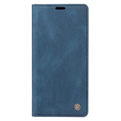 YIKATU YK-004 For iPhone 16 Pro Case Leather Phone Cover Magnetic Absorption Stand Function