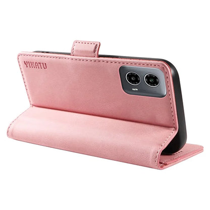 YIKATU YK-005 For Motorola Moto G34 5G Case Card Slot Skin-Touch Leather Magnetic Clasp Phone Cover