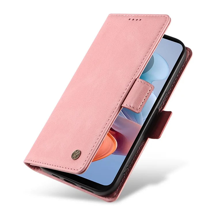 YIKATU YK-005 For Motorola Moto G34 5G Case Card Slot Skin-Touch Leather Magnetic Clasp Phone Cover