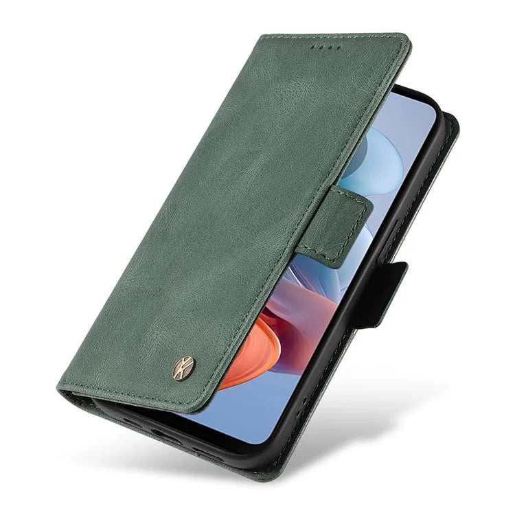 YIKATU YK-005 For Motorola Moto G34 5G Case Card Slot Skin-Touch Leather Magnetic Clasp Phone Cover