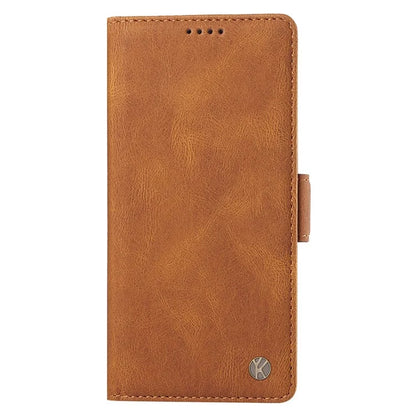 YIKATU YK-005 For Motorola Moto G34 5G Case Card Slot Skin-Touch Leather Magnetic Clasp Phone Cover