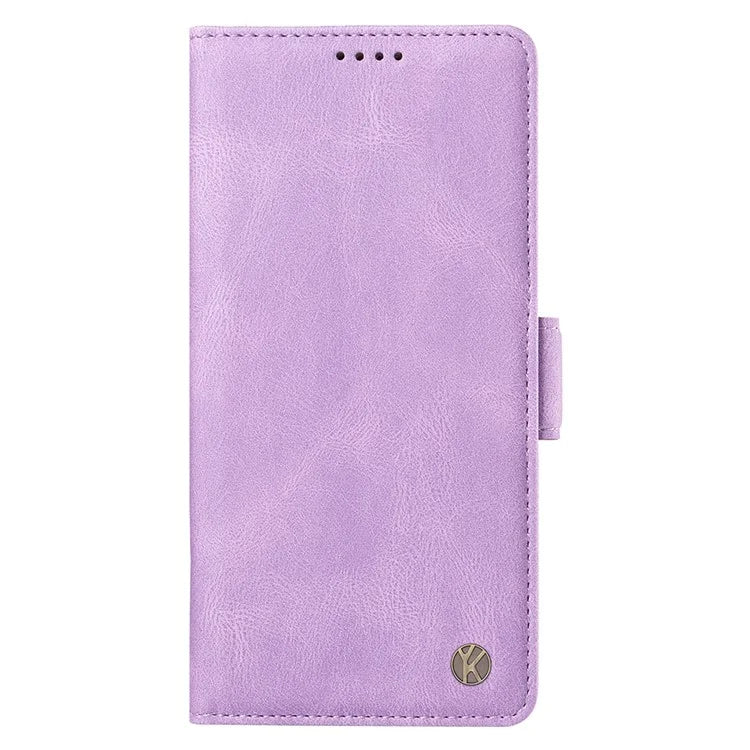 YIKATU YK-005 For Motorola Moto G34 5G Case Card Slot Skin-Touch Leather Magnetic Clasp Phone Cover