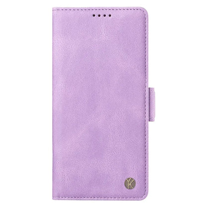 YIKATU YK-005 For Motorola Moto G34 5G Case Card Slot Skin-Touch Leather Magnetic Clasp Phone Cover