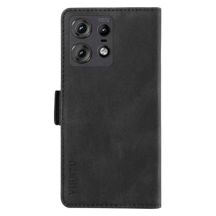YIKATU YK-005 For Motorola Edge 50 Pro 5G Case Card Slot Skin-Touch Leather Flip Phone Cover