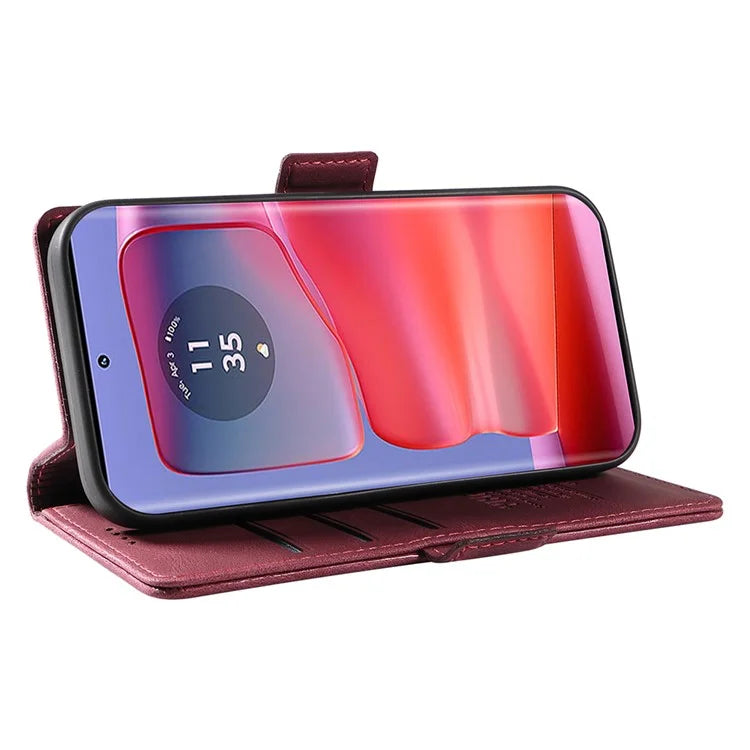 YIKATU YK-005 For Motorola Edge 50 Pro 5G Case Card Slot Skin-Touch Leather Flip Phone Cover