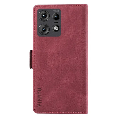 YIKATU YK-005 For Motorola Edge 50 Pro 5G Case Card Slot Skin-Touch Leather Flip Phone Cover
