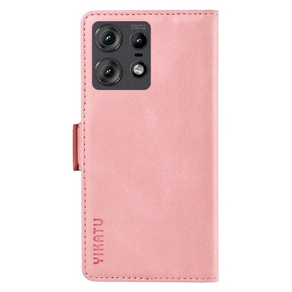 YIKATU YK-005 For Motorola Edge 50 Pro 5G Case Card Slot Skin-Touch Leather Flip Phone Cover