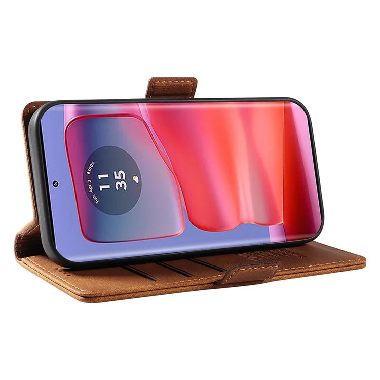 YIKATU YK-005 For Motorola Edge 50 Pro 5G Case Card Slot Skin-Touch Leather Flip Phone Cover