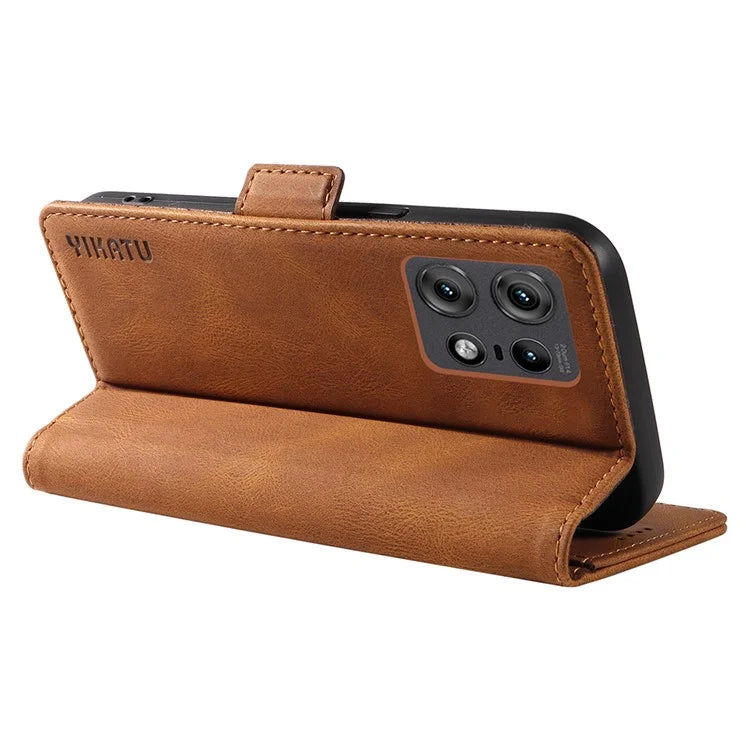 YIKATU YK-005 For Motorola Edge 50 Pro 5G Case Card Slot Skin-Touch Leather Flip Phone Cover