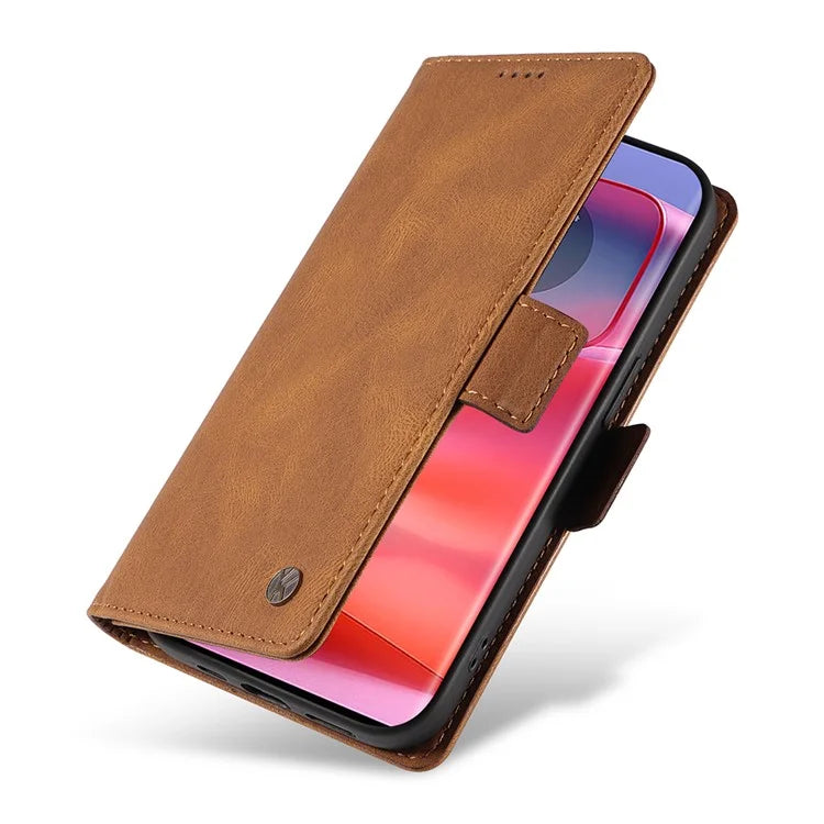 YIKATU YK-005 For Motorola Edge 50 Pro 5G Case Card Slot Skin-Touch Leather Flip Phone Cover