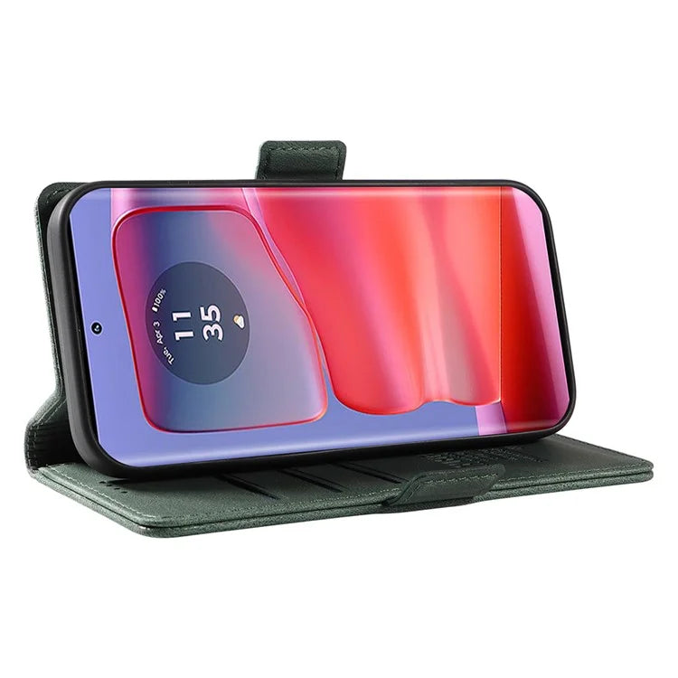 YIKATU YK-005 For Motorola Edge 50 Pro 5G Case Card Slot Skin-Touch Leather Flip Phone Cover