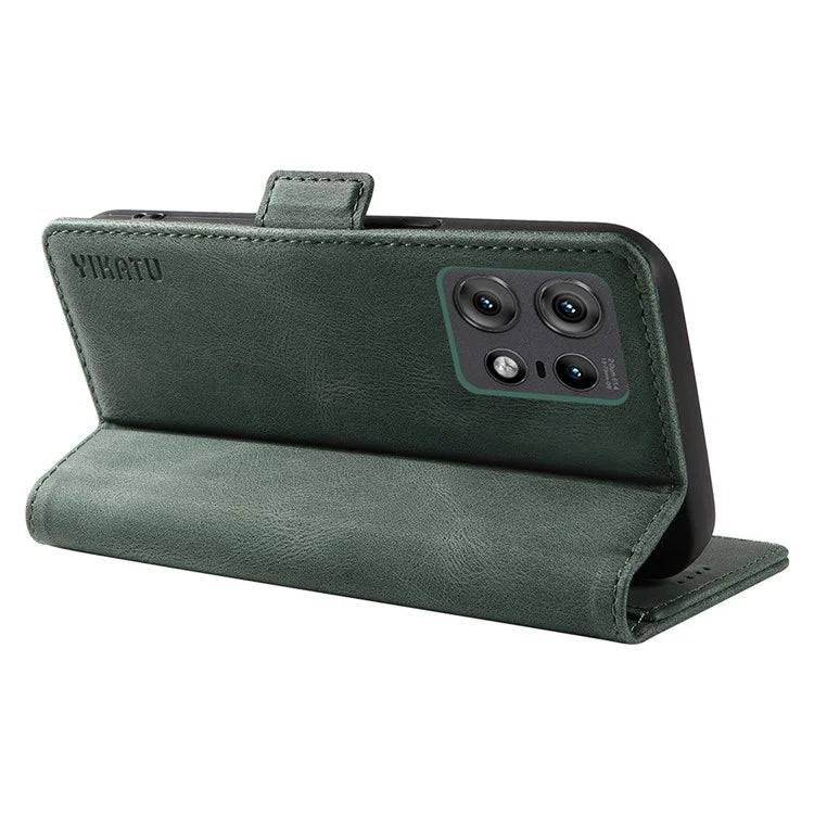 YIKATU YK-005 For Motorola Edge 50 Pro 5G Case Card Slot Skin-Touch Leather Flip Phone Cover