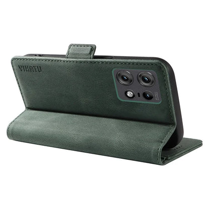 YIKATU YK-005 For Motorola Edge 50 Pro 5G Case Card Slot Skin-Touch Leather Flip Phone Cover