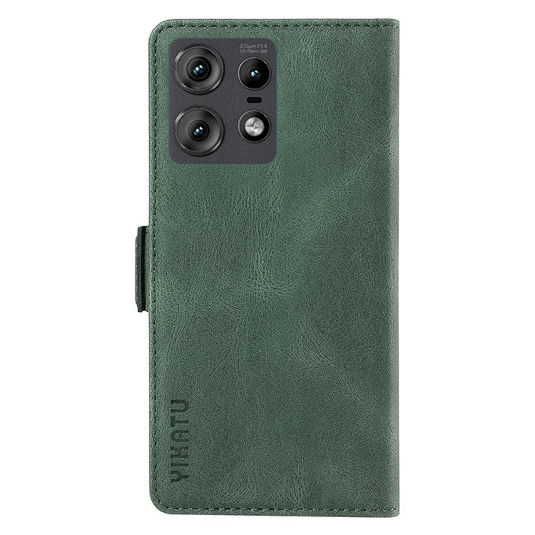 YIKATU YK-005 For Motorola Edge 50 Pro 5G Case Card Slot Skin-Touch Leather Flip Phone Cover